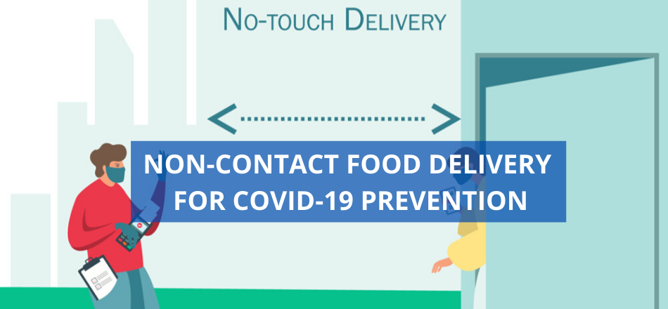 Non-contact Food Delivery For COVID-19 Prevention